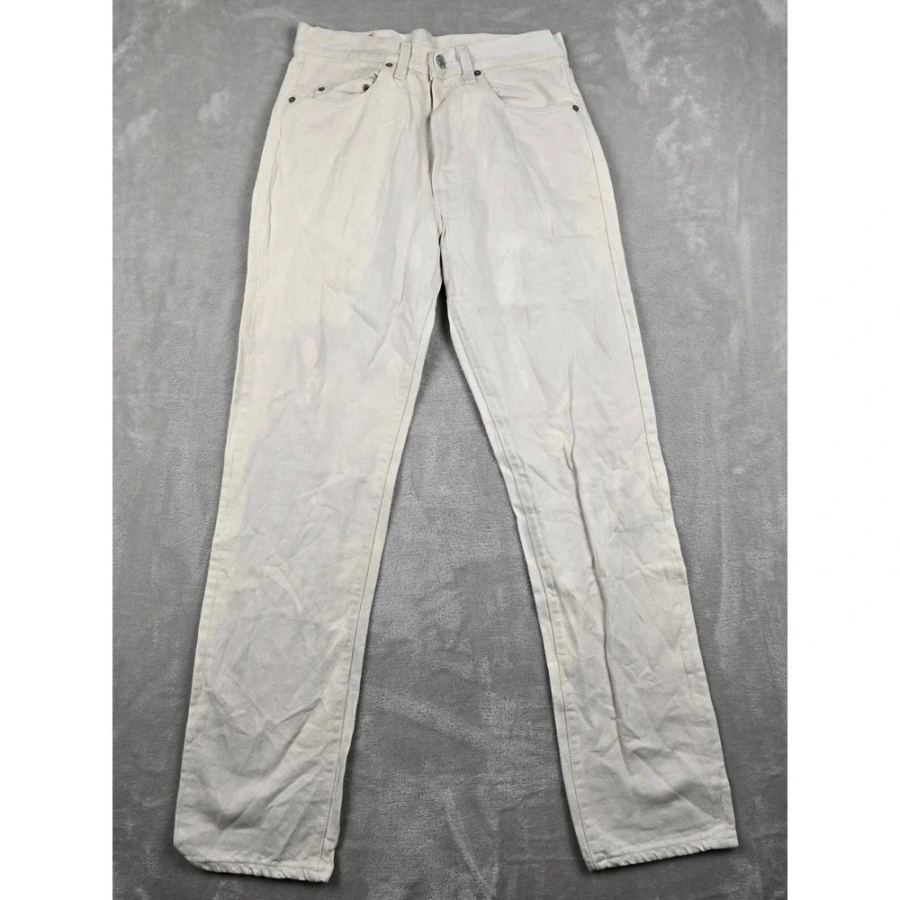 Vintage Levi's 501 Button Fly Jeans Men 32x34 Fit 30x33 USA Madee 80s Distressed